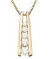 ფოტო #1 პროდუქტის Five-Stone Diamond Journey Pendant Necklace in 14k Yellow or White Gold (1 ct. t.w.)