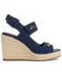 Фото #2 товара Women's Carolyna Embellished Espadrille Wedge Sandals