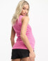 ASOS DESIGN Maternity knitted v neck vest top in pink