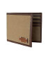 ფოტო #11 პროდუქტის Men's Canvas with Leather Trim Bifold Wallet