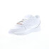 Reebok Classic Leather Womens White Leather Lifestyle Sneakers Shoes