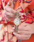 ფოტო #7 პროდუქტის Gc Flair Women's Swiss Gold-Tone Stainless Steel Bracelet Watch 34mm