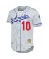 Men's Hideo Nomo Gray Los Angeles Dodgers Cooperstown Collection Authentic Jersey