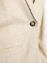 Фото #3 товара Monki 3 piece co-ord linen blazer in beige