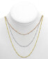 ფოტო #2 პროდუქტის Silver Plated Beaded 18" Layered Necklace