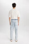 Relaxed Slouchy Fit Dar Paça Jean Pantolon B8321ax24sm