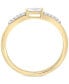 ფოტო #4 პროდუქტის Certified Diamond Baguette Ring (1/6 ct. t.w.) in 14k Gold, Created for Macy's