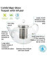 Фото #3 товара Cambridge Large Glass Teapot with Stainless Steel Tea Infuser, 68 fl oz Capacity