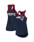 Фото #1 товара Women's Navy New England Patriots Tater Tank Top