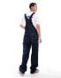 Dickies classic denim dungarees in dark blue