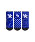 ფოტო #1 პროდუქტის Toddler Boys and Girls Rock Em Socks Kentucky Wildcats #1 Fan 3-Pack Crew Socks Set