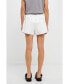 Фото #5 товара Women's High-Waisted Faux Leather Shorts