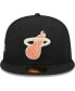 Фото #4 товара Men's Black Miami Heat Floral Side 59FIFTY Fitted Hat