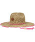 Фото #1 товара Women's Natural Pina to My Colada Printed Straw Lifeguard Hat