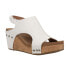 Фото #2 товара Corkys Carley Studded Wedge Womens White Casual Sandals 30-5316-WTSO