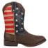 Фото #1 товара Roper American Patriotic Square Toe Cowboy Mens Blue, Brown, Red Casual Boots 0