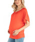 Фото #3 товара Loose Fit Dolman Maternity Top with Wide Sleeves