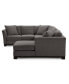 Фото #6 товара Elliot II 138" Fabric 3-Pc. Chaise Sectional, Created for Macy's