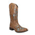 Roper Belle Metallic Square Toe Cowboy Womens Brown Casual Boots 09-021-0901-25