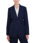 Фото #1 товара Куртка с поясом прямого кроя BCBG NEW YORK Pinstripe женская