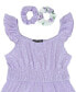 Фото #3 товара Платье для малышей Trixxi Кардиган Layered Dress с набором Scrunchies