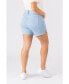 Plus Size Side Vent Shorts Синий, 18 - фото #3