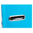 LIDERPAPEL Lever arch file document folio PVC lined with rado spine 75 mm light blue metal compressor