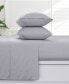 Фото #2 товара Постельное белье из фланели Azores Home solid 170-GSM Extra Deep Pocket 3 Piece Sheet Set, Twin