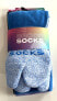 Фото #2 товара CROCS 3-PACK ADULT FLIP FLOP CUT BLUE/ PURPLE CREW SOCKS SIZE S, M New