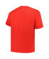 Фото #3 товара Men's Red Miami Heat Big Tall Hardwood Classics Vintage-like Logo T-Shirt