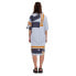 G-STAR Printed Gr Loose Short Sleeve Midi Dress