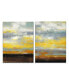 Фото #1 товара 'Brushed Sunset I/II' 2 Piece Canvas Wall Art Set, 30x20"