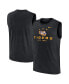 Фото #1 товара Men's Black LSU Tigers Primetime Legend Lock Up Performance Muscle Tank Top