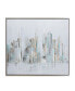 Фото #1 товара Canvas Buildings City Framed Wall Art with Silver-Tone Frame, 48" x 2" x 36"