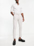 Фото #4 товара ASOS DESIGN super skinny wool mix smart trousers in grey micro check