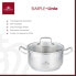 Gerlach Simple Stainless Steel Cooking Pot Induction Pot Cookware Suitable for Induction Cookers 4.5 L