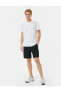Фото #10 товара 4sam10036nk 000 Beyaz Erkek Polyester Jersey Kısa Kollu T-shirt