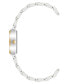 ფოტო #2 პროდუქტის Women's Three-Hand Quartz Square Gold-Tone and Silver-Tone Alloy Bracelet Watch, 21mm