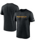 ფოტო #1 პროდუქტის Men's Black Washington Football Team Logo Essential Legend Team Performance T-shirt