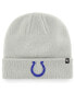 Men's '47 Gray Indianapolis Colts Secondary Basic Cuffed Knit Hat