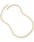 Фото #4 товара Glitter Rope Link 24" Chain Necklace in 14k Gold