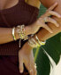 ფოტო #3 პროდუქტის Classical 18K Gold Trio Women's Bracelet Set