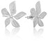 Beautiful steel earrings Flowers