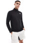 The North Face Training 24/7 1/4 zip logo top in black Черный, L - фото #3