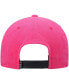ფოტო #5 პროდუქტის Men's Pink Racing Brushed Snapback Hat