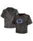 ფოტო #1 პროდუქტის Women's Black Penn State Nittany Lions Vintage-Like Wash Milky Silk Cropped T-shirt