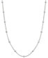 Beaded Box Link 20" Chain Necklace in Sterling Silver, Created for Macy's