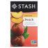 Фото #1 товара Stash Tea, Черный чай, персик, 20 чайных пакетиков, 38 г (1,3 унции)