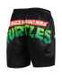 Фото #3 товара Men's Black Teenage Mutant Ninja Turtles Logo Retro Shorts