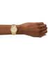 Фото #4 товара Часы и аксессуары Fossil Женские часы с многофункциональными функциями Rye, стальной корпус с позолоченным покрытием, 36 мм